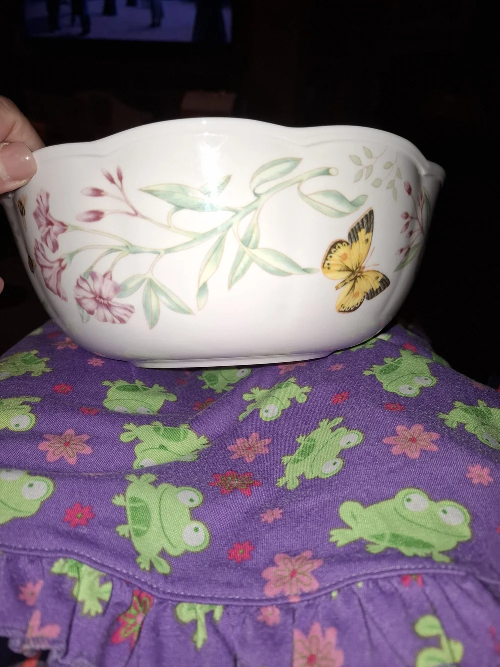 Lenox Heritage Butterfly Meadow Large Serving Bowl